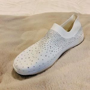 Sparkly slip on sneakers